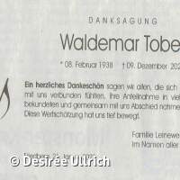 Waldemar Tober geht auf seine letzte Reise